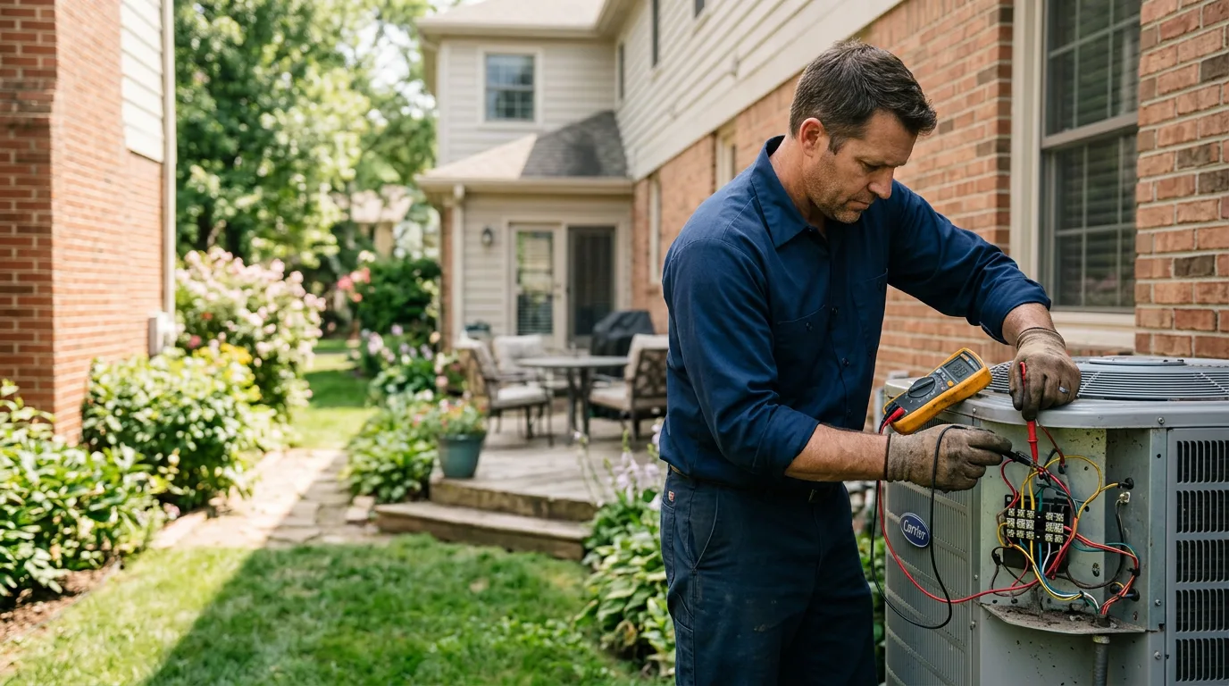 HVAC technician working near Bradfordwoods, PA